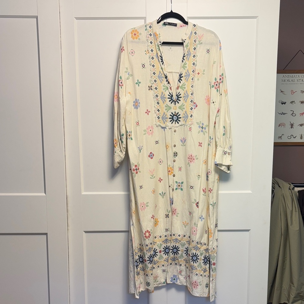 Floral Cream Dress